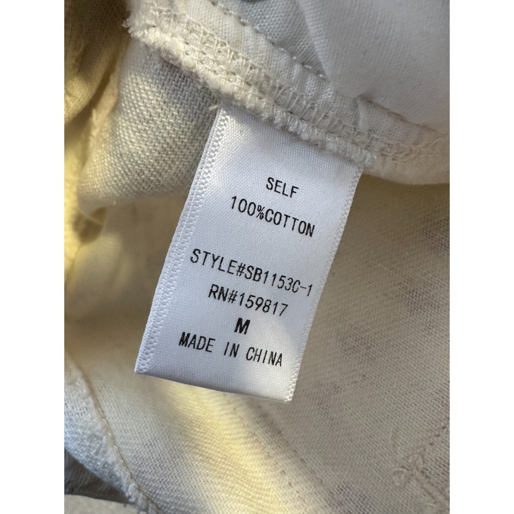 Altar'd State Ellis Floral Cargo Pants Cream Pink High Rise Wide Leg Size Medium - Picture 9 of 16